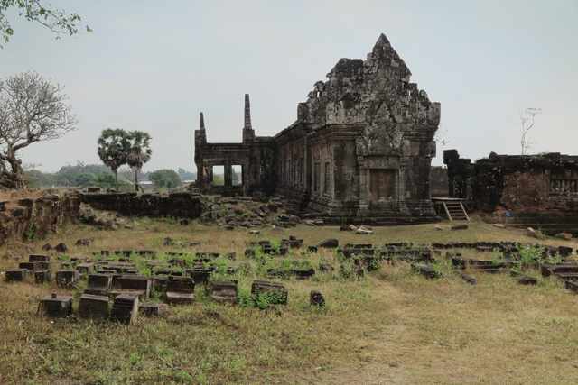 Las ruinas del nivel medio de Wat Phu. Champasak, Laos