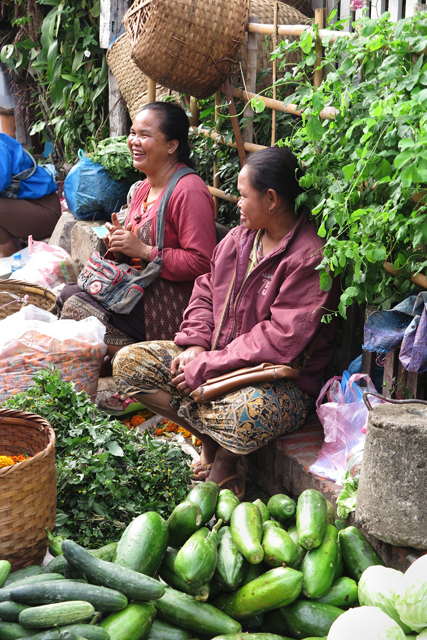 Vendedoras en el Morning Market de Luang Prabang, Laos